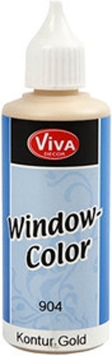 Window Color Contour, goud, 80ml [HOB-30420]